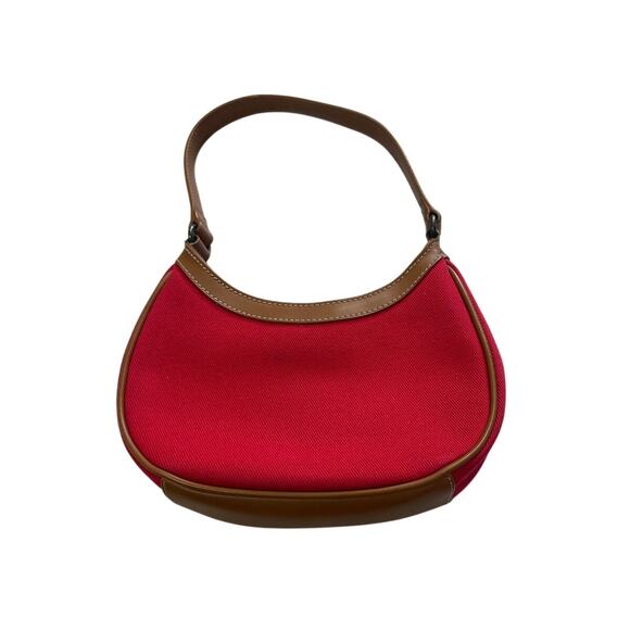 Fossil Vintage Red Mini Shoulder Bag Y2k Minimalist Evening Formal Party Small - Picture 1 of 9